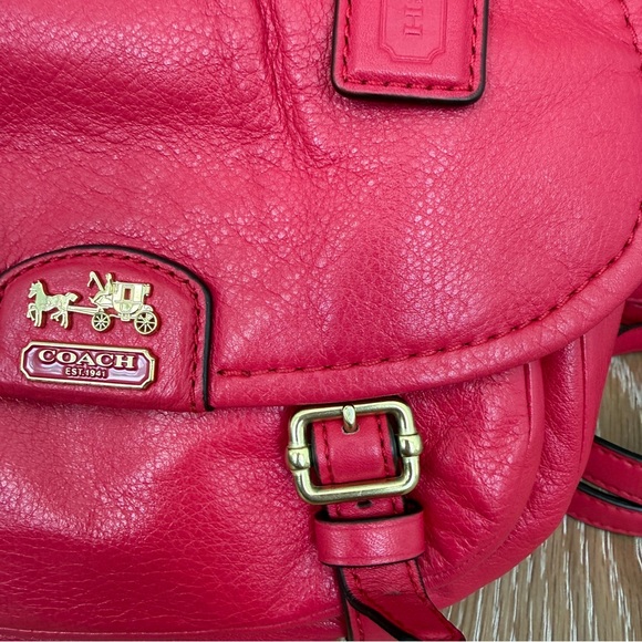 Coach Pink Leather Crossbody Bag Gold Hardware - Picture 6 of 15